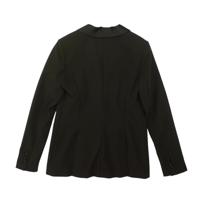 Black Long Solid Blazer