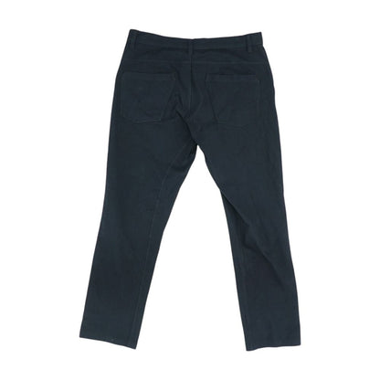 Black Solid Five Pocket Pants
