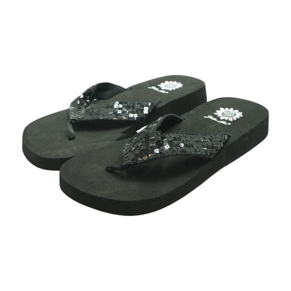 Black Flip Flop Sandals