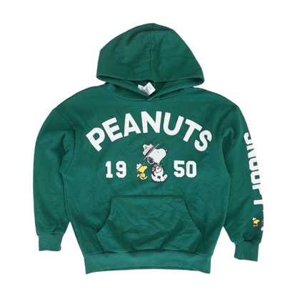 Green Graphic Hoodie Pullover