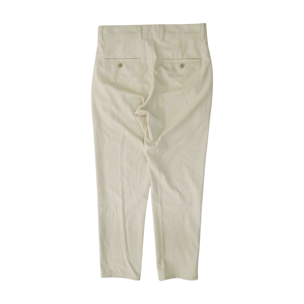 Beige Tapered Pants