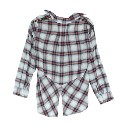 Multi Plaid Button Down