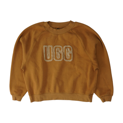 Brown Solid Sweatshirt Pullover