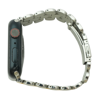 45mm Series 7 Green Smartwatch Silver Band Small