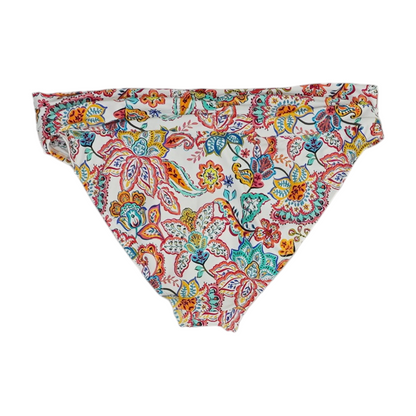 White Floral Swim Bottom