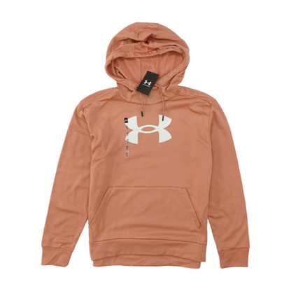 Peach Solid Hoodie Pullover