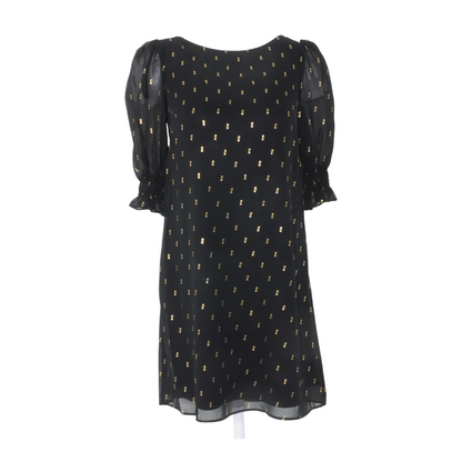 Black Print Mini Dress