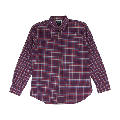 Purple Check Long Sleeve Button Down