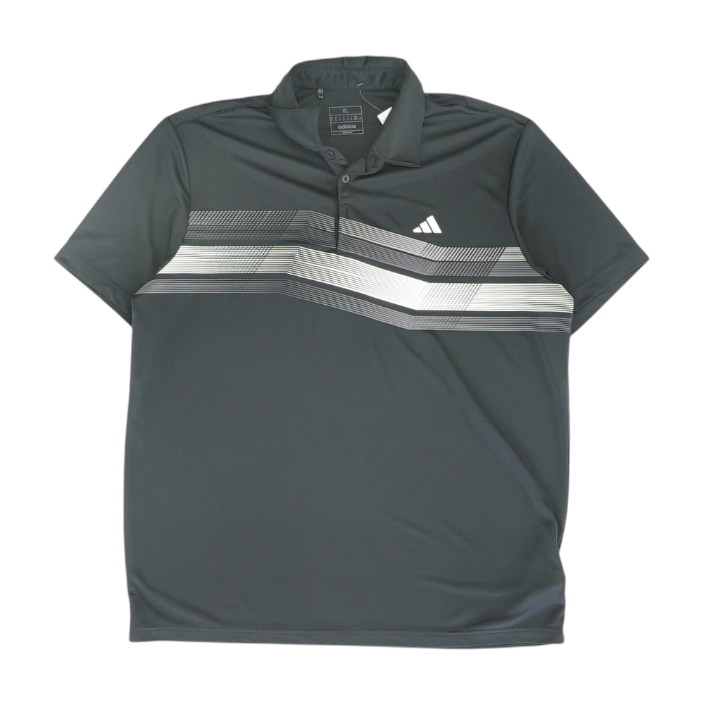 Black Striped Short Sleeve Polo