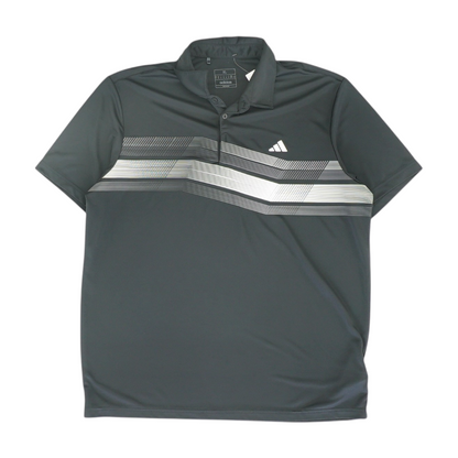 Black Striped Short Sleeve Polo