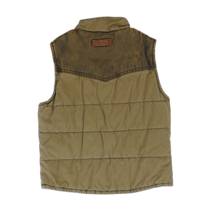 Brown Solid Active Vest