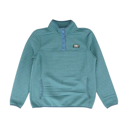 Green Solid 1/4 Zip Pullover