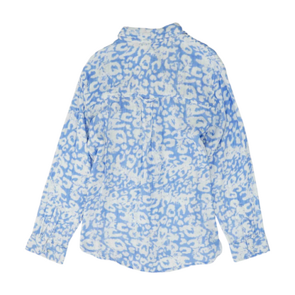 Blue Tie-Dye Button Down