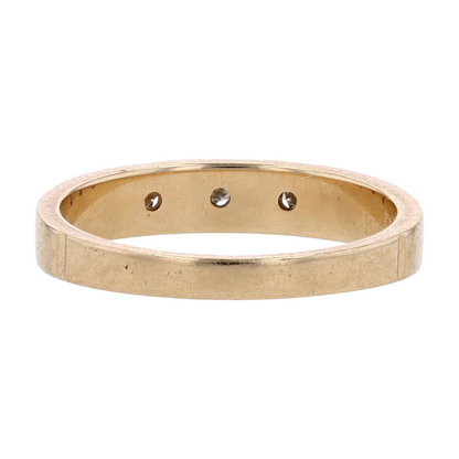 14K Yellow Gold Diamond Band Ring