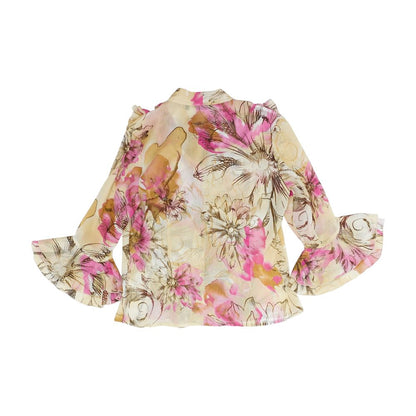 Beige Floral Blouse
