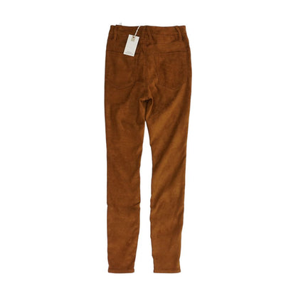 Brown Casual Skinny Pants