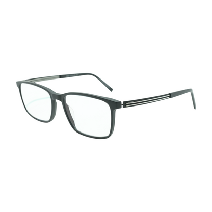 Black 30278L Square Prescription Eyewear