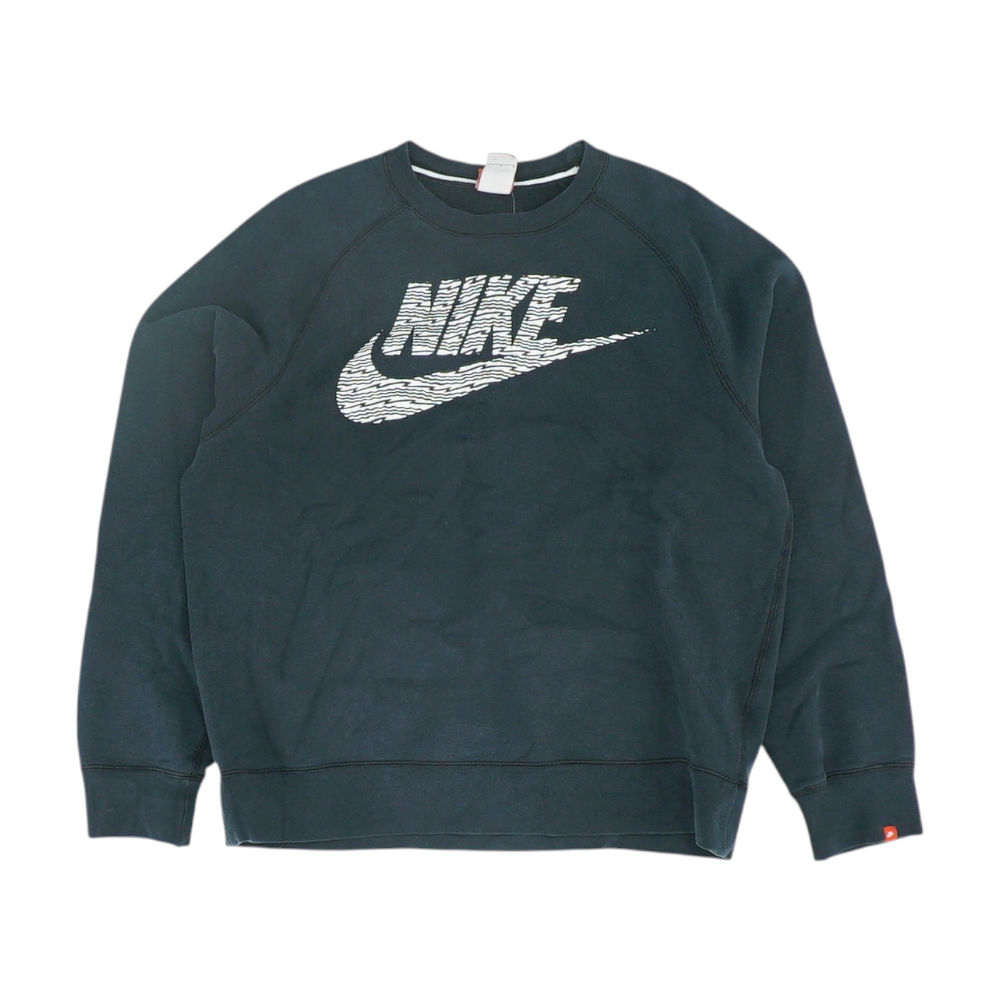 Black Solid Sweatshirt Pullover