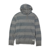 Gray Tall Striped Hoodie Pullover