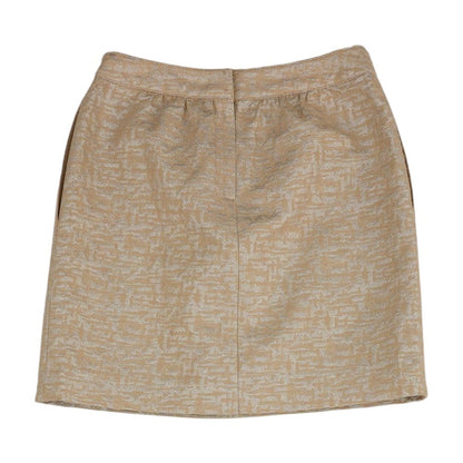 Silver Striped Mini Skirt