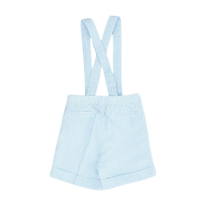 Blue Striped Sleeveless One-Piece