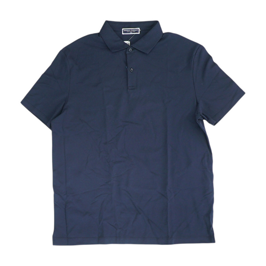 Navy Solid Short Sleeve Polo