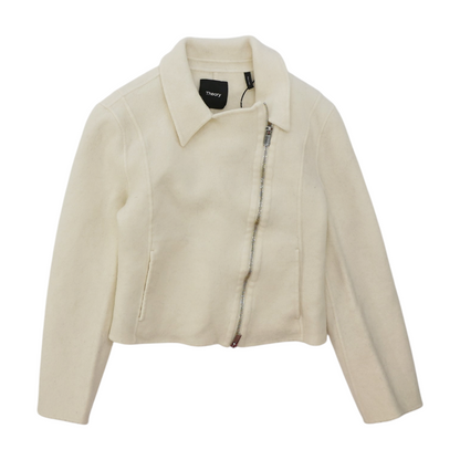 Cream Solid Jacket
