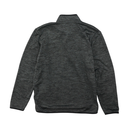 Gray Solid 1/4 Zip Pullover