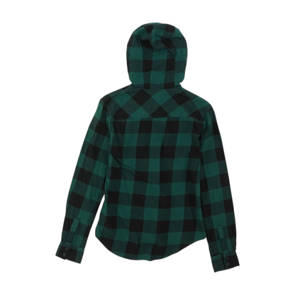 Green Check Flannel Button Down
