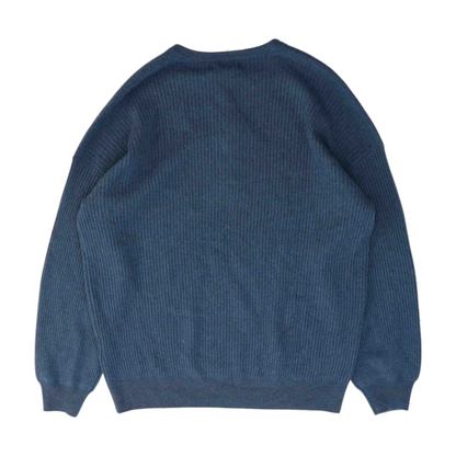 Gray Solid Pullover Sweater