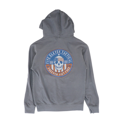 Gray Solid Hoodie Pullover