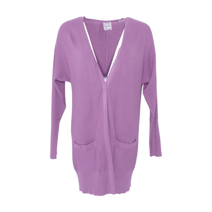 Purple Cardigan Sweater