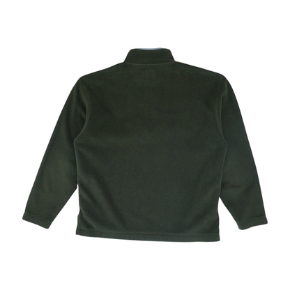 Green Solid 1/4 Zip Pullover