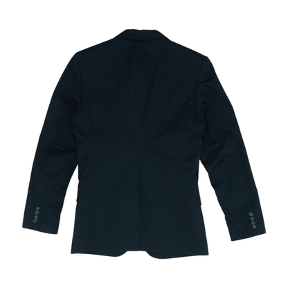 Black Solid Suit Jacket