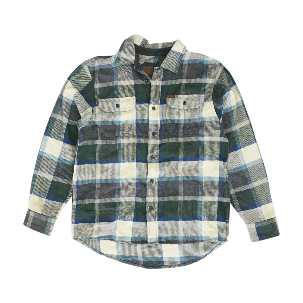 Multi Plaid Flannel Button Down
