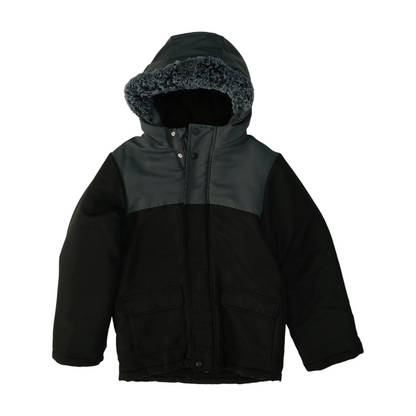 Gray Color Block Jacket