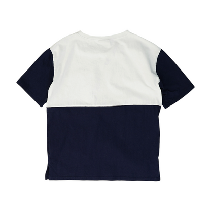 Navy Maternity Color Block T-Shirt