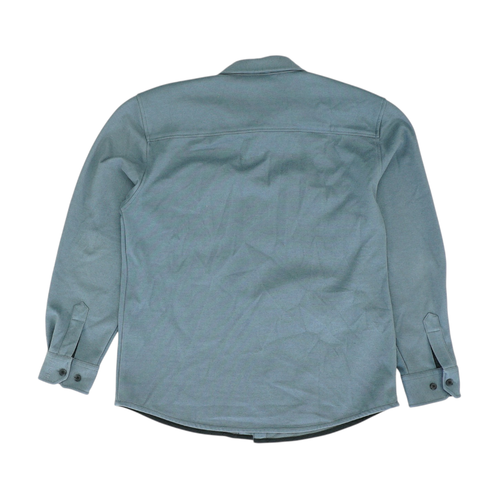 BYLT Blue Solid Flannel Button Down – Image 2