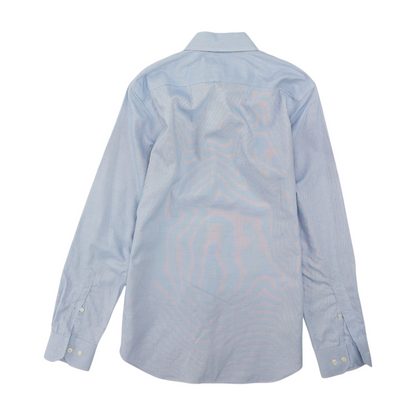 Blue Print Long Sleeve Button Down