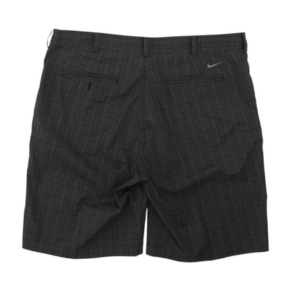 Black Plaid Active Shorts