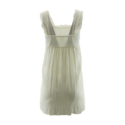 Ivory Solid Mini Dress