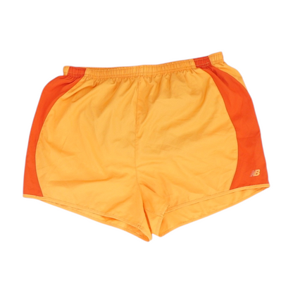 Orange Solid Active Shorts