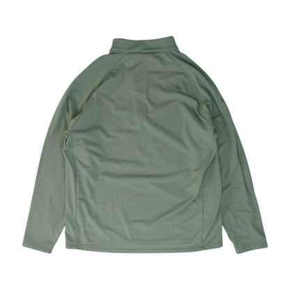 Green Solid 1/4 Zip Pullover