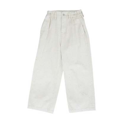 Beige Wide Leg Pants