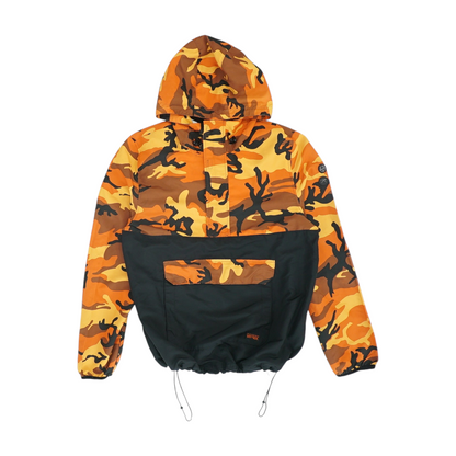 Orange Camo Hoodie Pullover