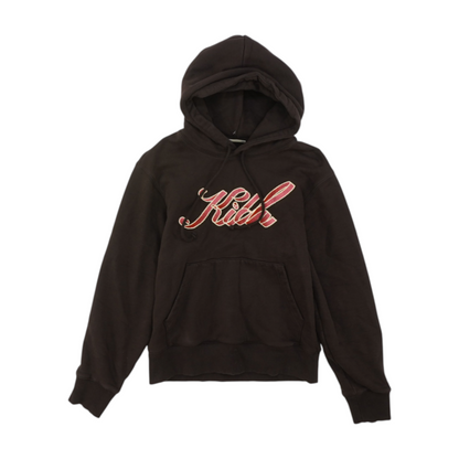 Ribbon Script Jane II Brown Solid Hoodie Pullover