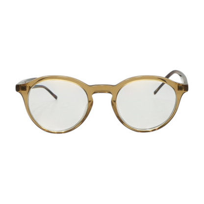 Brown JJ E16619 Round Prescription Eyewear