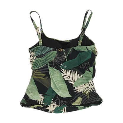 Black Tropical Swim Top