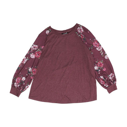 Red Floral Blouse