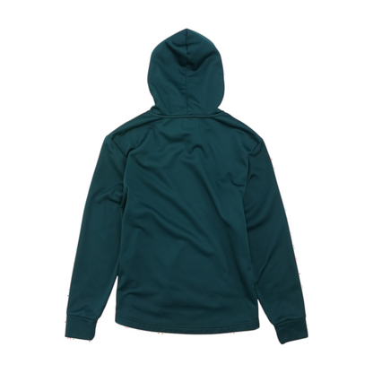 Green Solid Hoodie Pullover